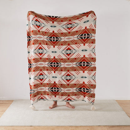 Ethnic Design Boho Throw Blanket Montipi