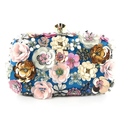 Floral Pearl Clutch Bag Montipi