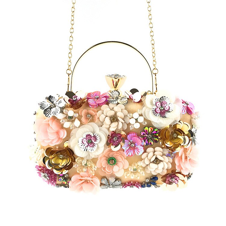 Floral Pearl Clutch Bag Montipi