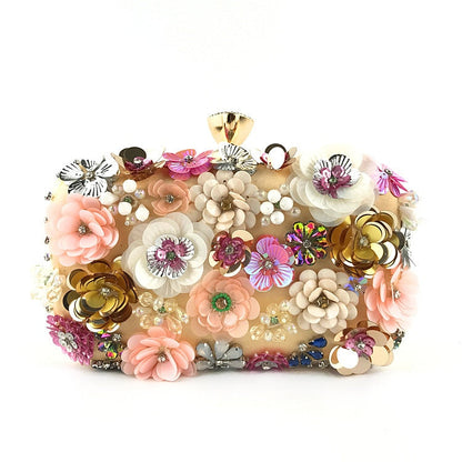 Floral Pearl Clutch Bag Montipi