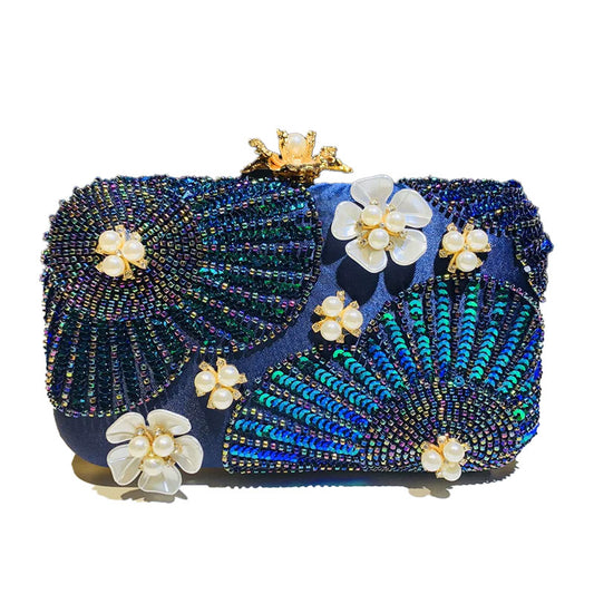 Floral Dream Pearl Clutch