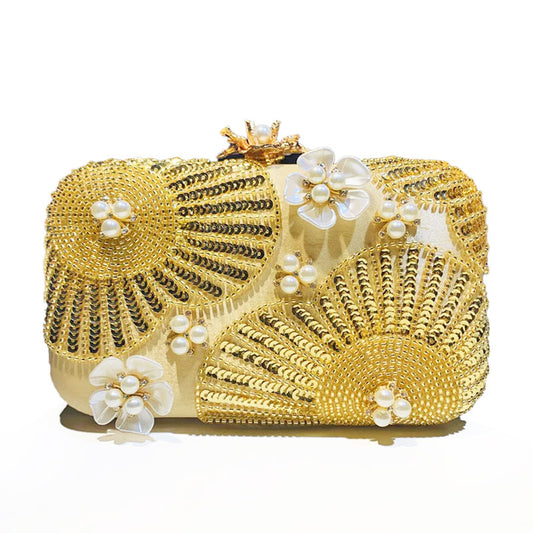 Floral Dream Pearl Clutch