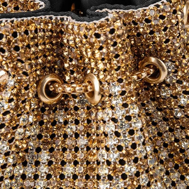 Gold Boheme Luxe Mini Bucket Bag Montipi