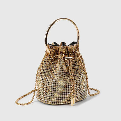 Gold Boheme Luxe Mini Bucket Bag Montipi