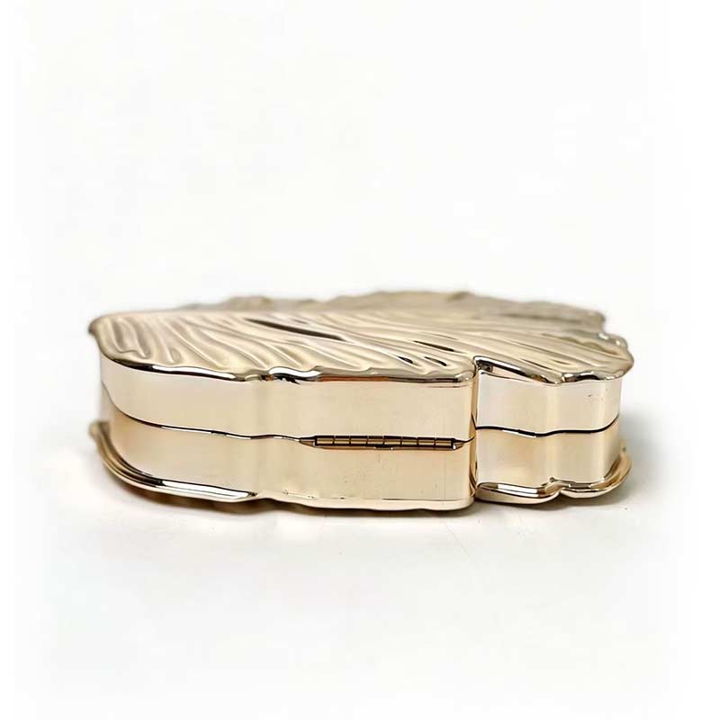 Golden Plume Clutch Bag