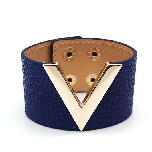 Viera Leather Cuff Bracelet