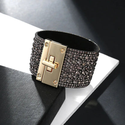 Crystal Dust Cuff Bracelet
