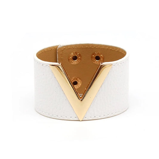 Viera Leather Cuff Bracelet
