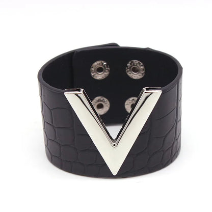 Viera Leather Cuff Bracelet