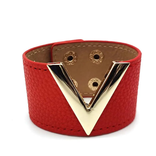 Viera Leather Cuff Bracelet