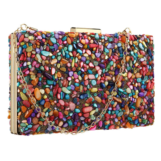 Hippie Chic Sand Stone Clutch Bag Montipi