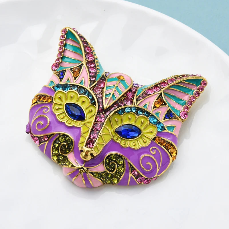 Hippie Chic Venesia Cat Brooch Montipi