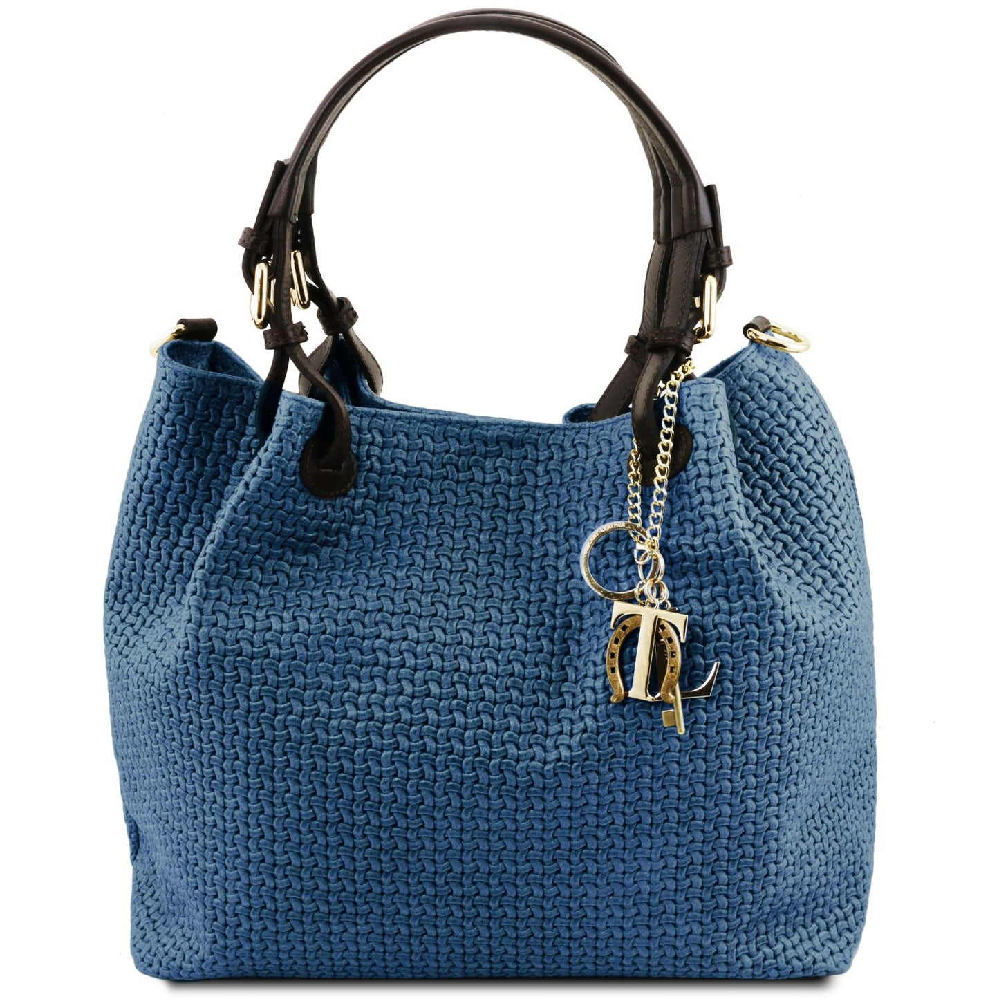 Keyluck Woven Leather Tote Bag