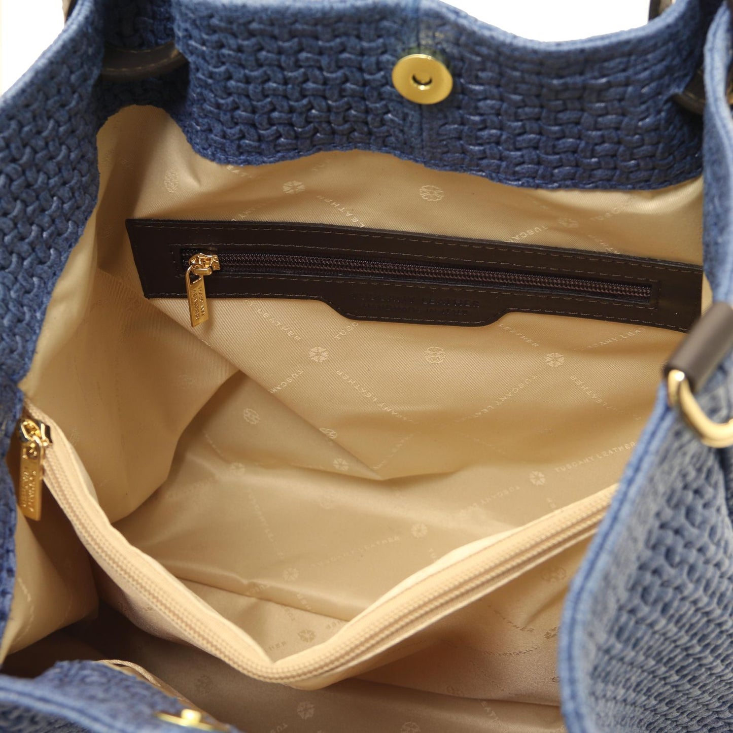 Keyluck Woven Leather Tote Bag