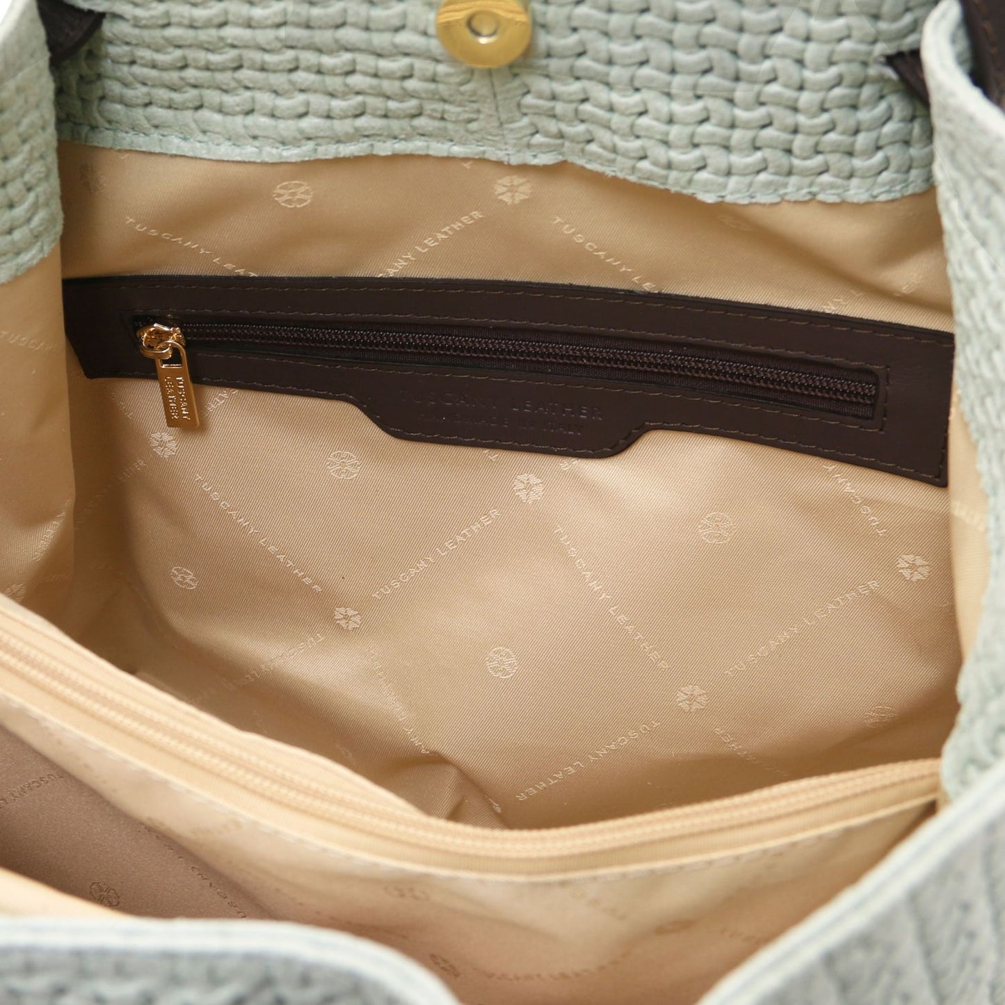 Keyluck Woven Leather Tote Bag
