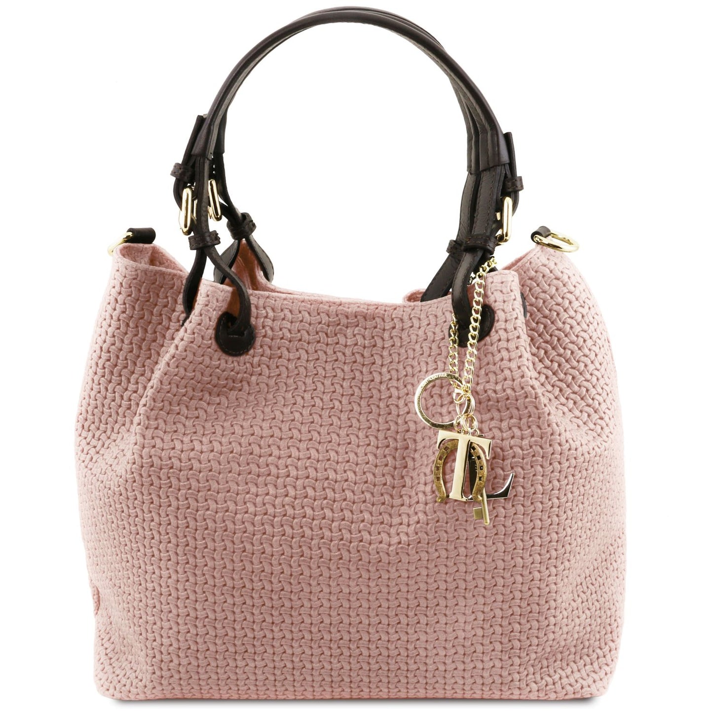 Keyluck Woven Leather Tote Bag
