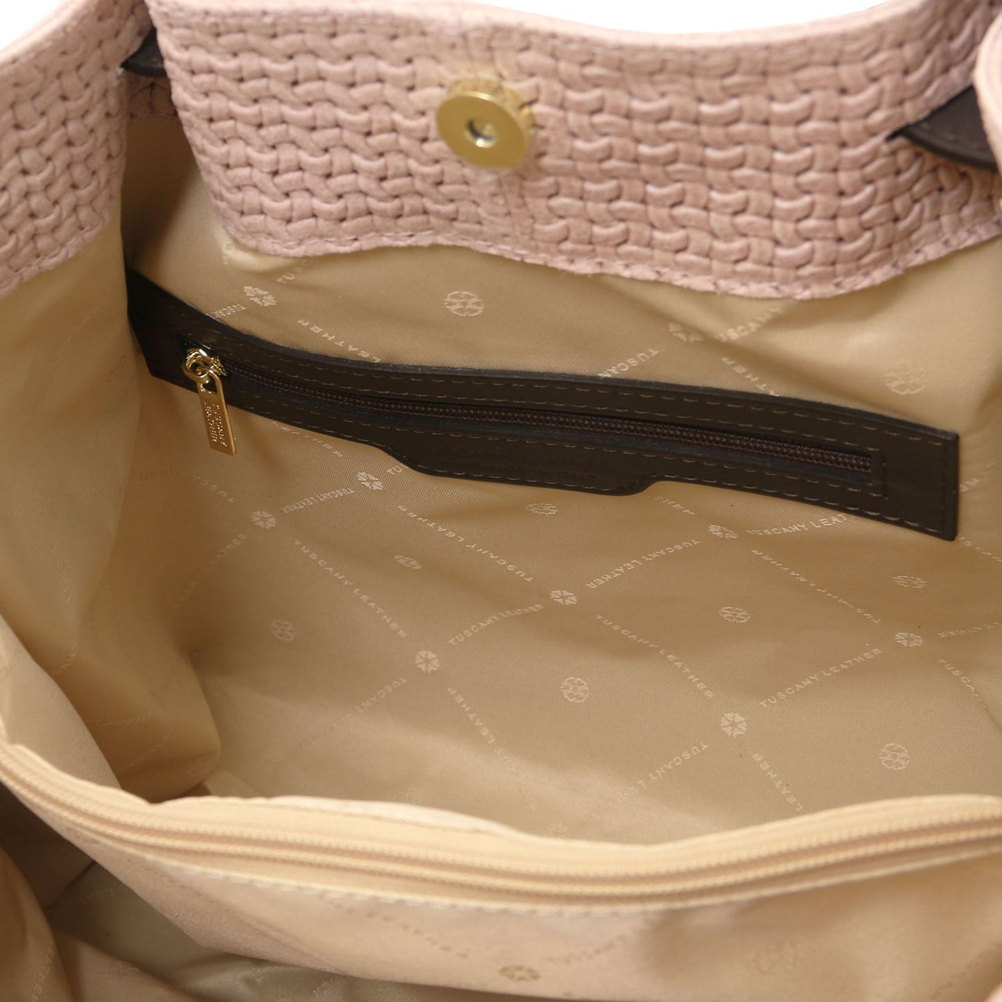 Keyluck Woven Leather Tote Bag