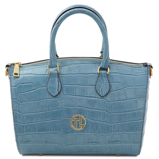 Layla Croc Edition Leather Bag