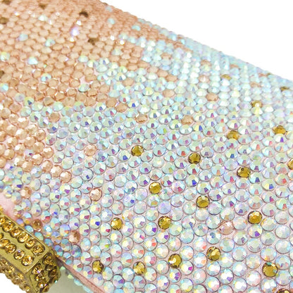 Luxury Crystal Gold Clutch Bag Montipi