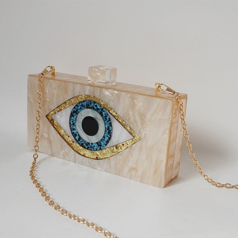 Eye clutch bag sale