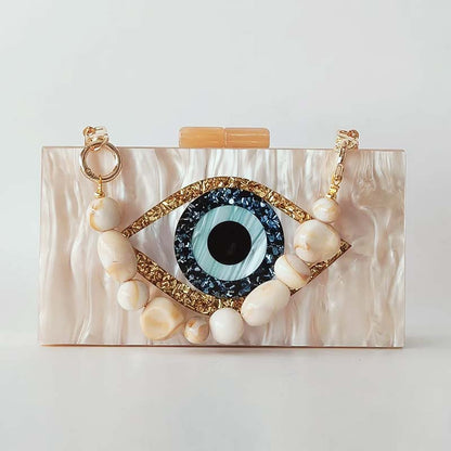 Luxury Mystic Evil Eye Clutch Bag