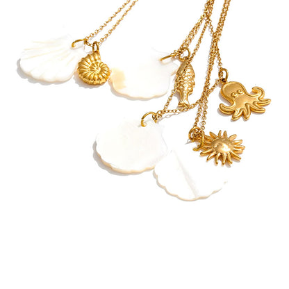 Marina Shell Charm Necklace
