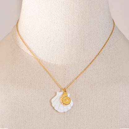 Marina Shell Charm Necklace