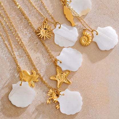 Marina Shell Charm Necklace