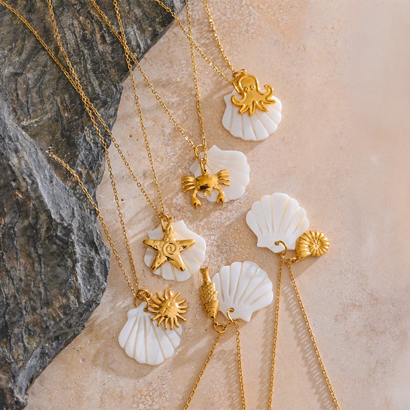 Marina Shell Charm Necklace