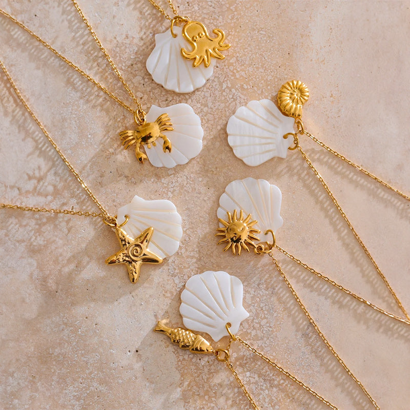 Marina Shell Charm Necklace