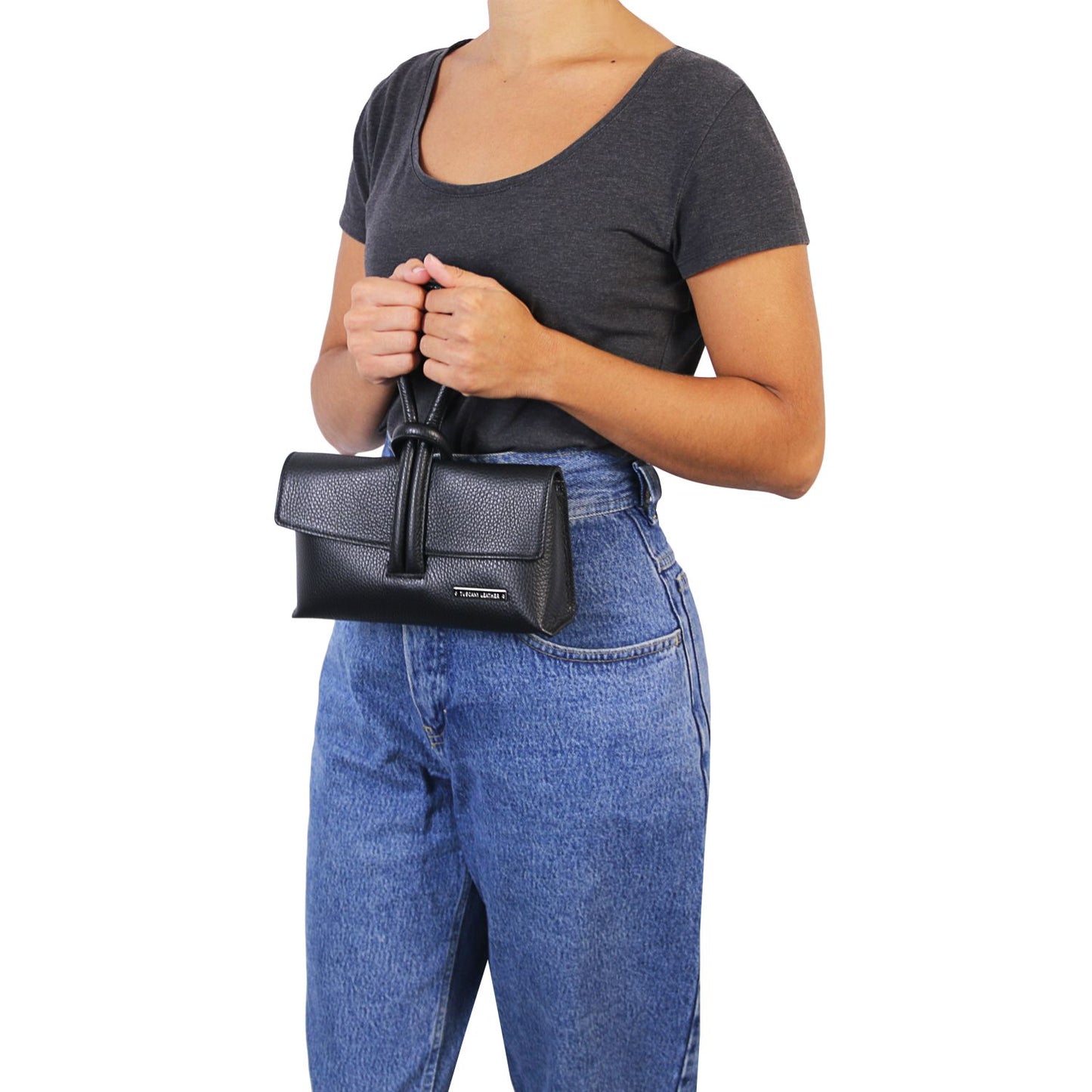 Muse Leather Clutch