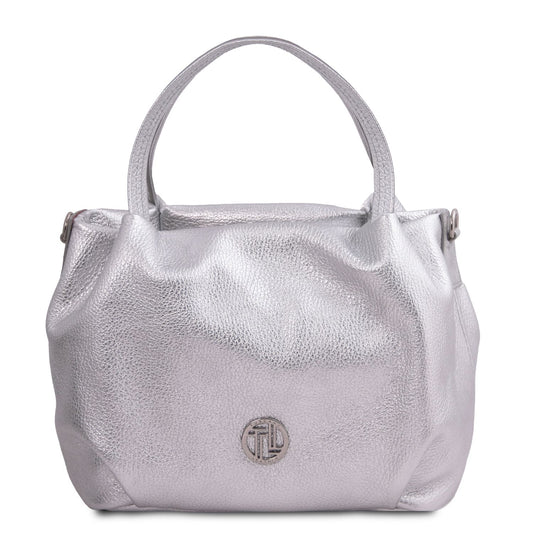 NORA Metallic Soft Leather Handbag Montipi