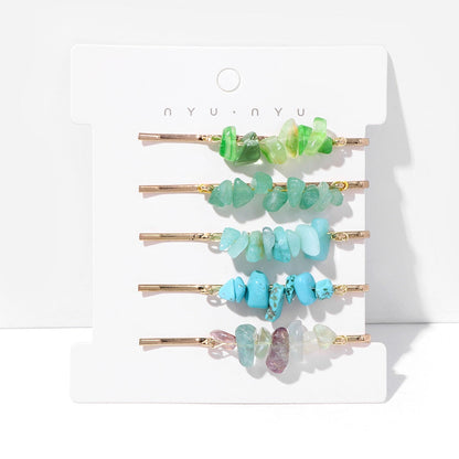 Natural Healing Stones Hair Pins Set Montipi