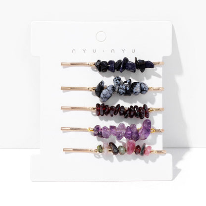 Natural Healing Stones Hair Pins Set Montipi