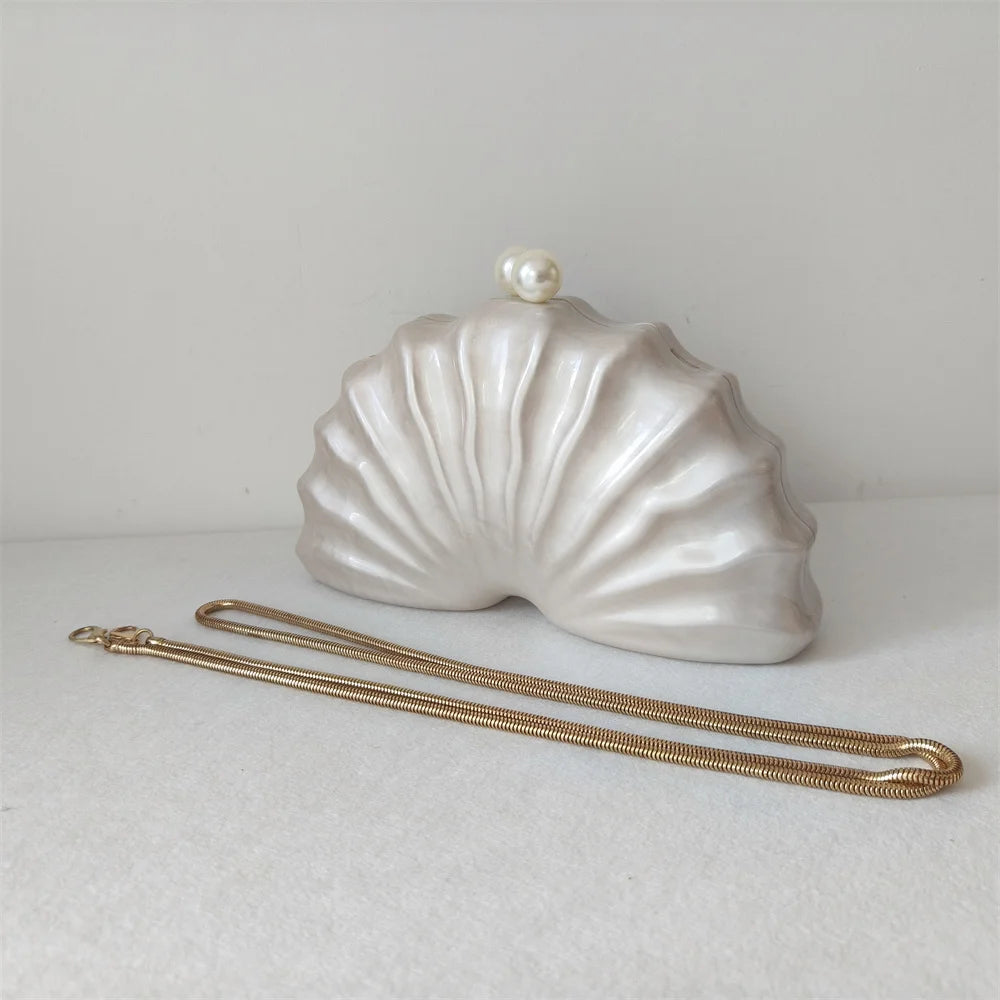 Nautilus Pearl Shell Clutch Bag