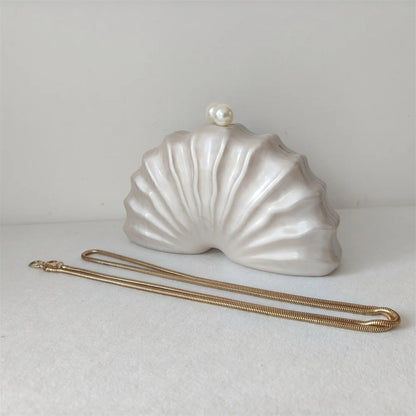 Nautilus Pearl Shell Clutch Bag