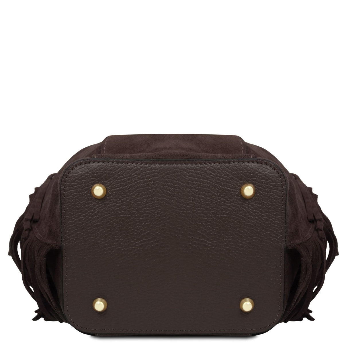 Nomade Suede Fringe Bucket Bag