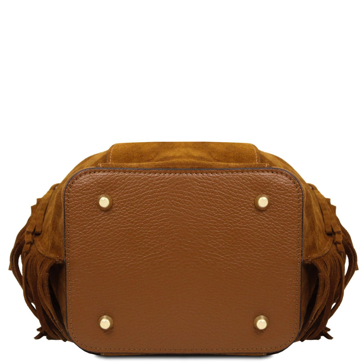 Nomade Suede Fringe Bucket Bag