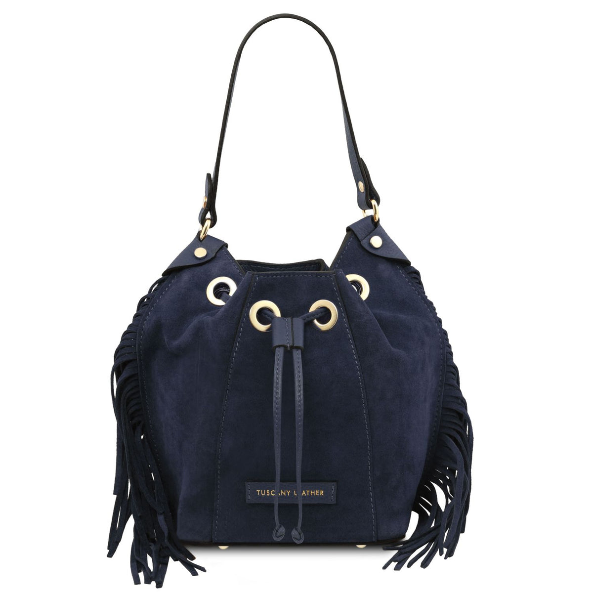 Nomade Suede Fringe Bucket Bag