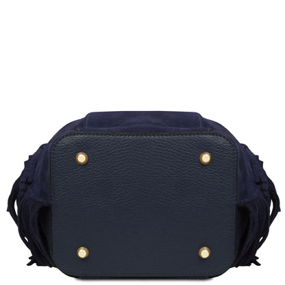 Nomade Suede Fringe Bucket Bag