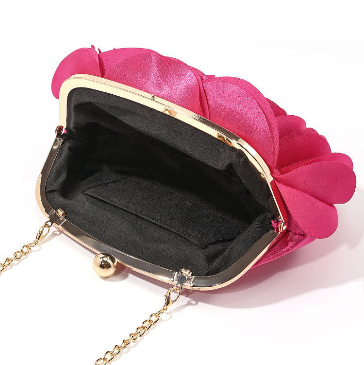 Rose Chic Petal Clutch Bag