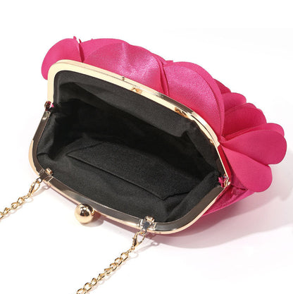 Rose Chic Petal Clutch Bag