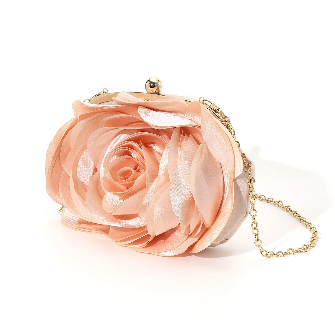 Rose Chic Petal Clutch Bag