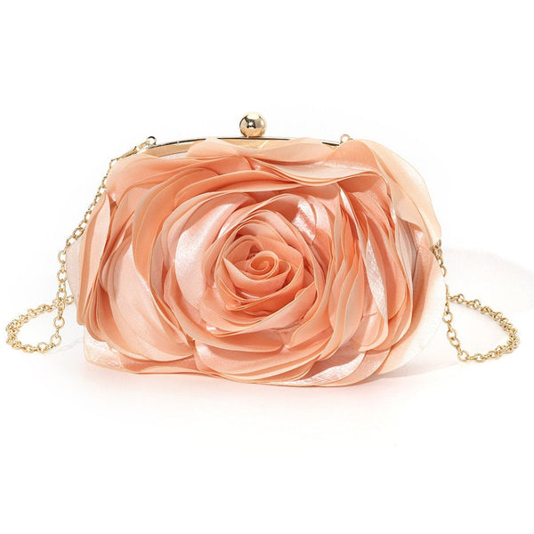 Rose Chic Petal Clutch Bag