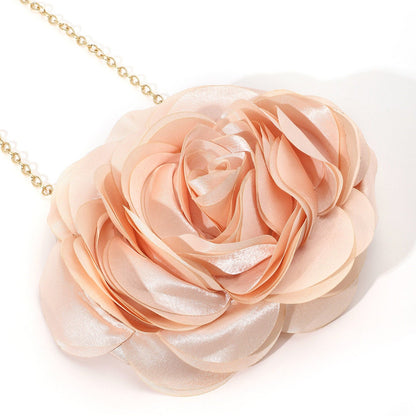 Rose Chic Petal Clutch Bag