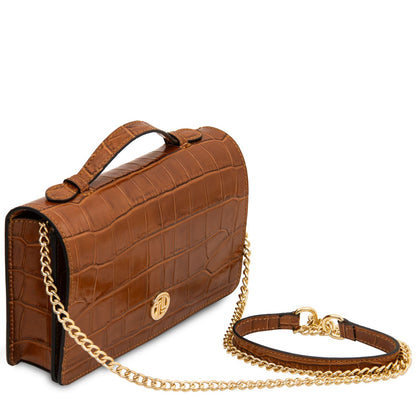 Opera Croque Leather Clutch Bag