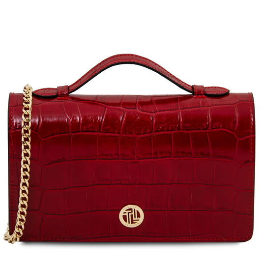 Opera Croque Leather Clutch Bag