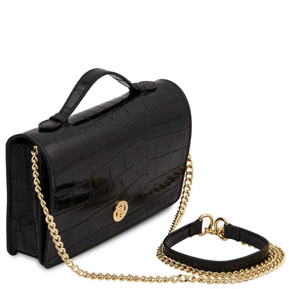Opera Croque Leather Clutch Bag