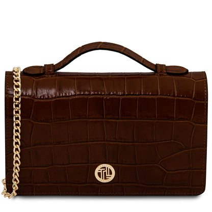 Opera Croque Leather Clutch Bag