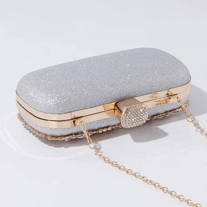 Opulent Floral Rhinestone Evening Clutch Bag